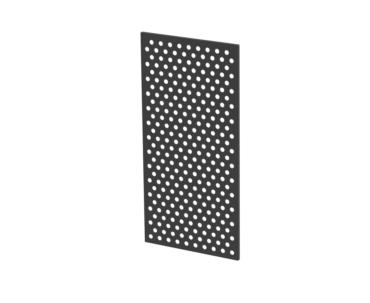 A Semi-Gloss Black Geometric Aluminum Decorative Panel
